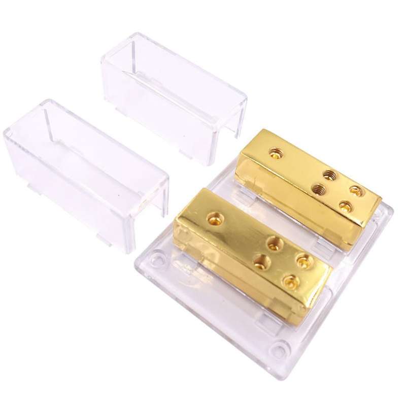 Car Audio Amplifier Power Distribution Block 2 in 8 Out Way Power Ground Distributo Blocks Car Ampli