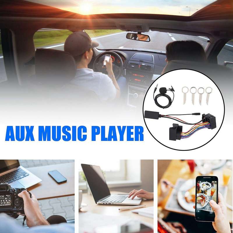 Car Audio Bluetooth Cable Adapter for Ford Fiesta Focus Mondeo Kuga Sony 6000CD Radio Musik Stream