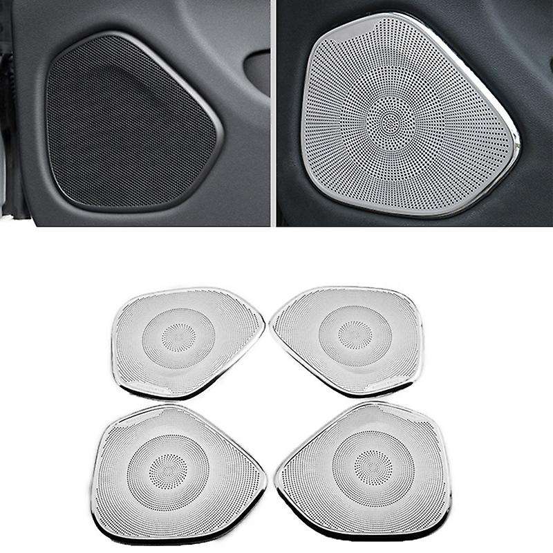 Car Audio Speaker Tweeters Cover Trim Sticker for XC60 2017-2020 Car Interior Accessories Stainless