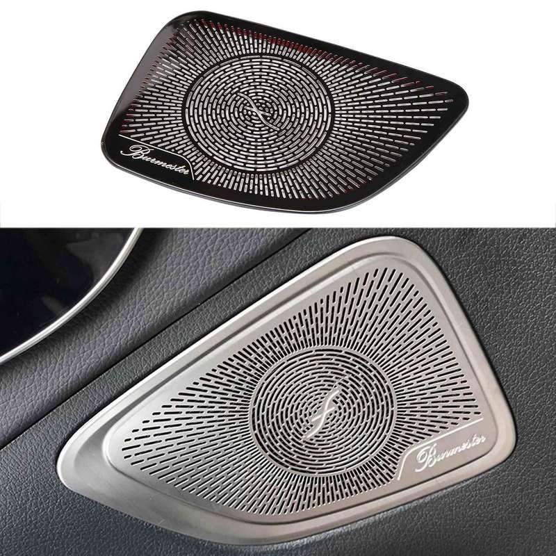 Car Audio Speaker Cover Door Speaker Cover Horn Trim Accessories for C-Class W206 C260 2022 Black