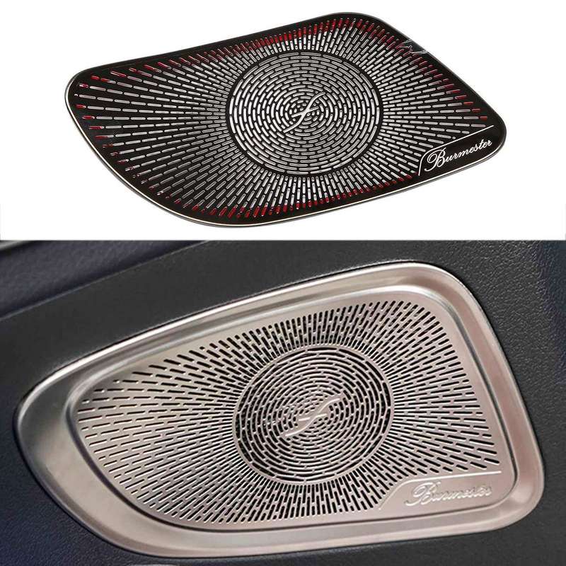 Car Audio Speaker Cover Door Speaker Cover Horn Trim Accessories for C-Class W206 C260 2022 Black