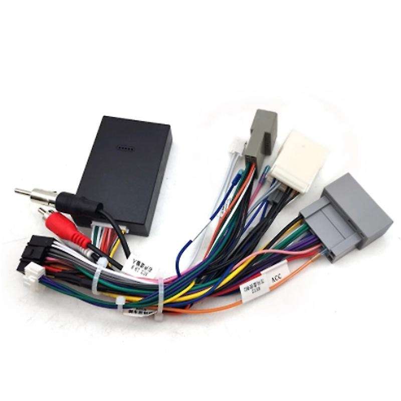 Car Audio Radio CD Player 16 PIN Cable Adapter with Canbus Box for Media Wiring Harness