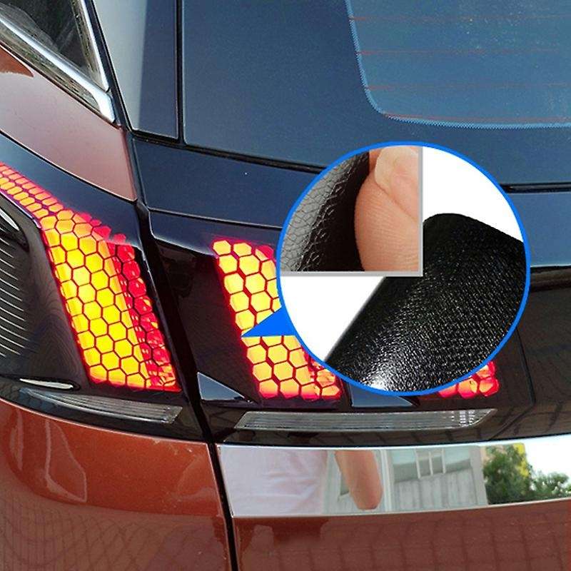 Car Auto Accessories Rear Tail Light Lamp Honeycomb Protector Sticker Accessories for 3008 / 3008 GT