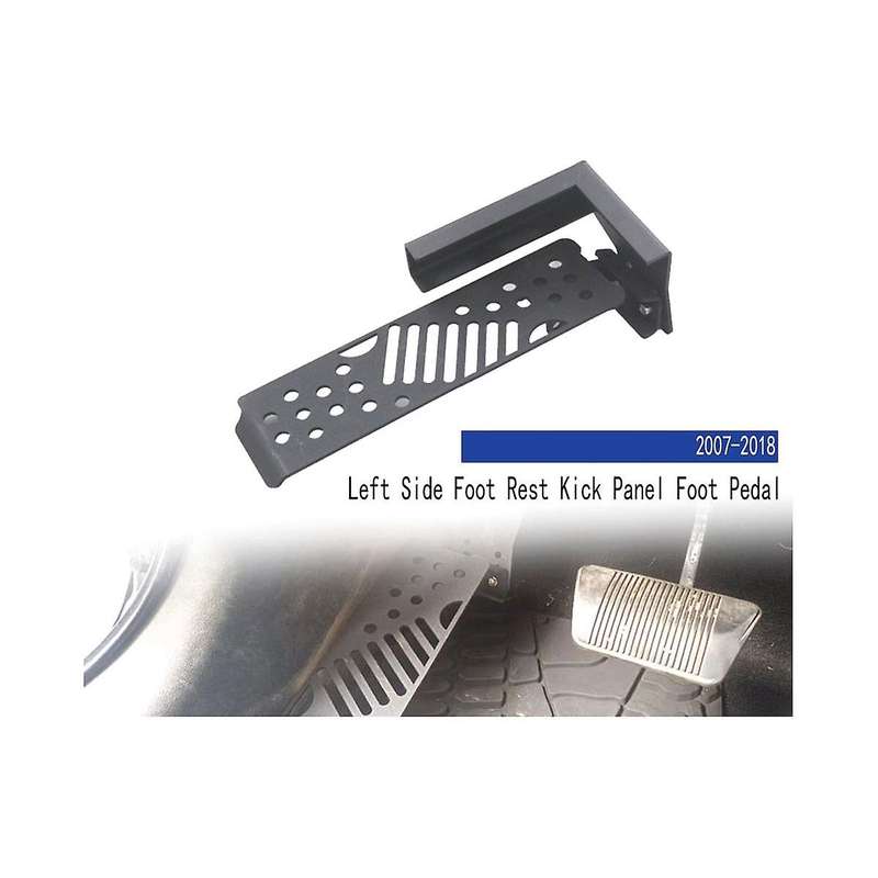 Car Auto Dead Pedal Left Side Foot Rest Panel Foot Pedal for Wrangler Jl Jlu 2007-2018