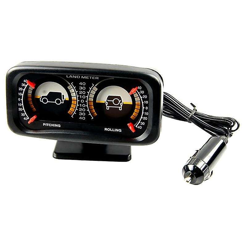 Car Auto Compass Adjustable Balance Meter Slope IndicatorLand Meter with LED Light for Vehicle SUV