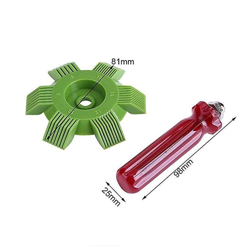 Car Automotive Refrigeration A/C Condenser Radiator Evaporator Fin Straightener Comb Rake Cleaner To