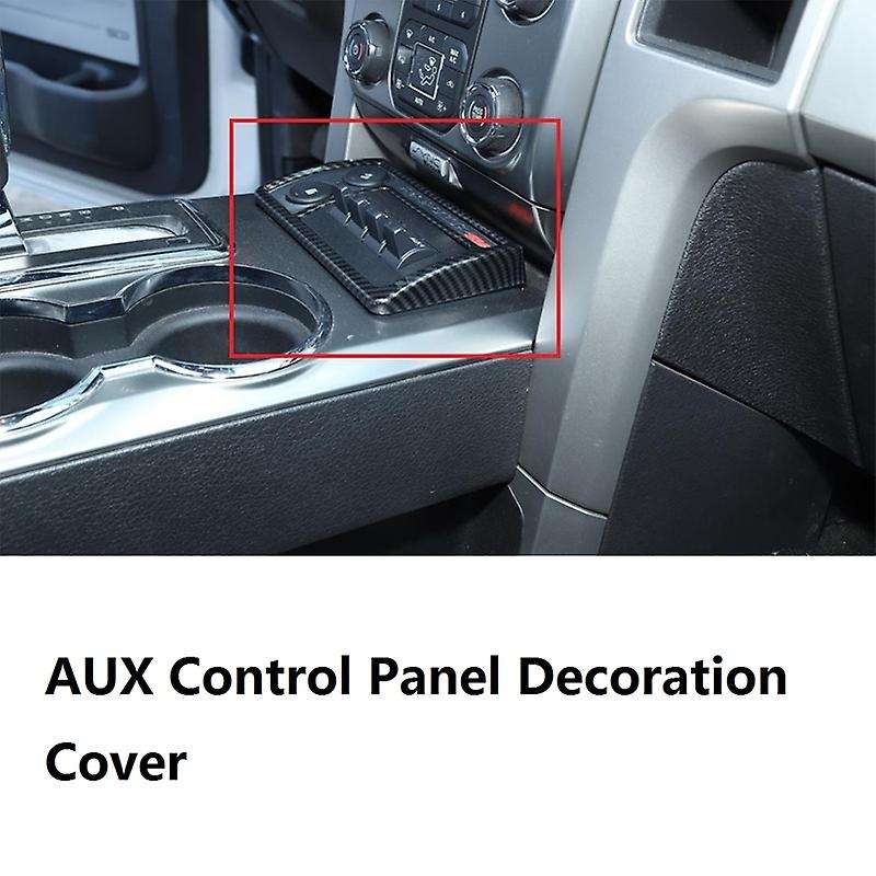 Car AUX Control Panel Decoration Cover Stickers for 2009-2014