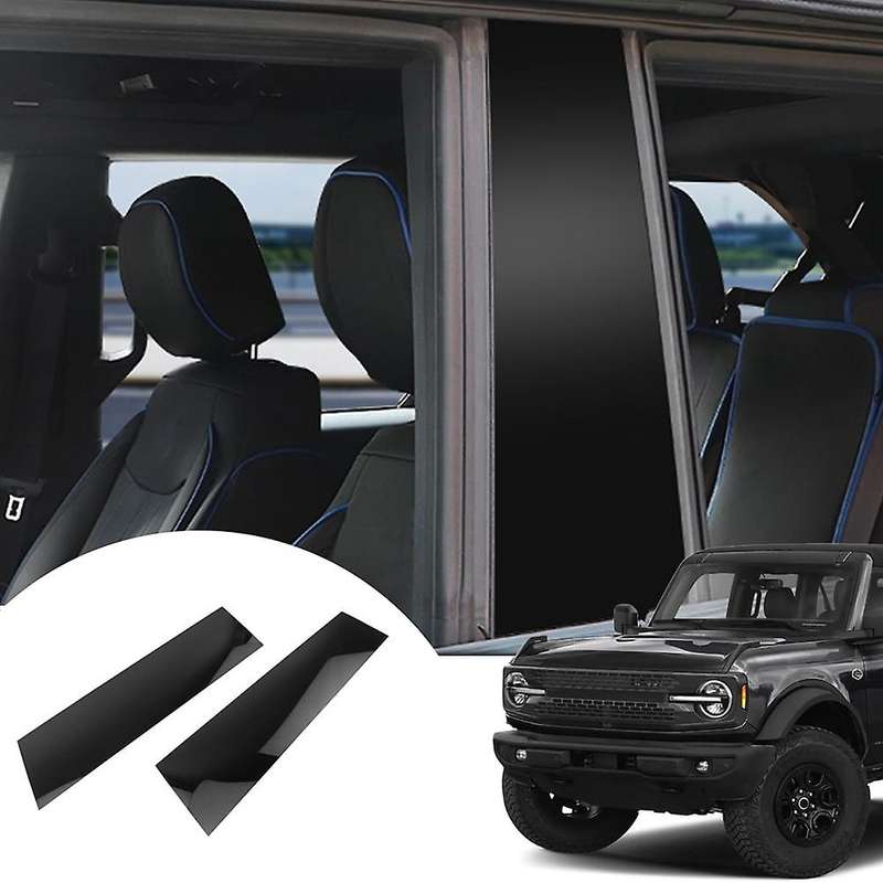 Car B Pillar Posts Door Window Trim Moldings Anti Scratch Stickers for 2021 2022 2023 4 Door Accesso