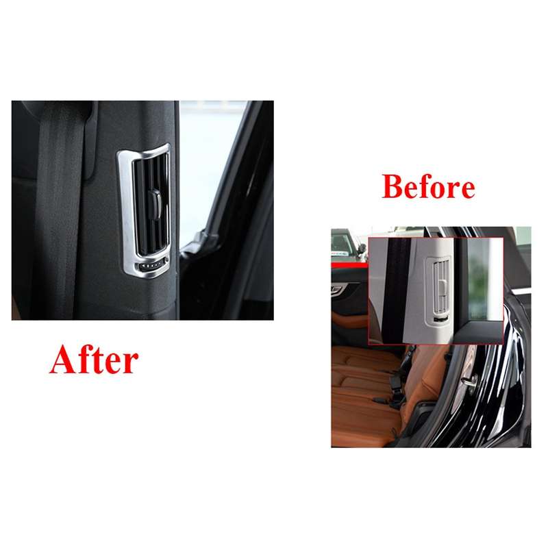Car B Pillar Air Conditioning Vent Frame Cover Air Outlet Trim for 2014-2017