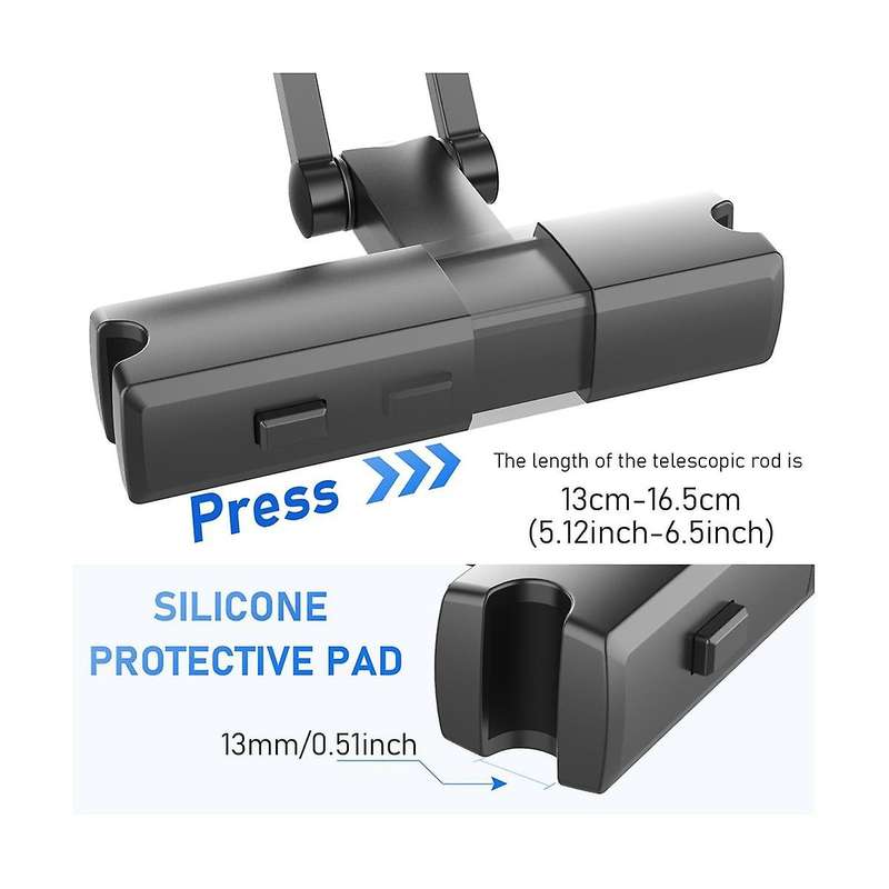Car Back Seat Headrest Phone Holder Stretchable Tablet Holder Rear Pillow Adjustment Bracket for Wa
