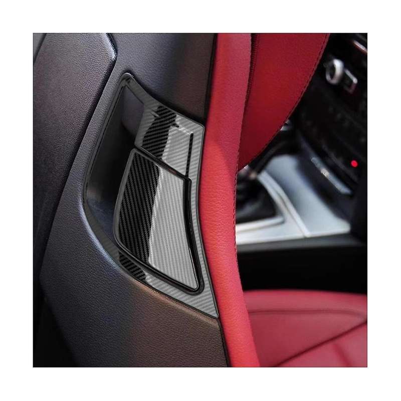 Car Backrest Lock Switch Cover Trim for E Coupe Class E200 E260 2009-2014 (Carbon )