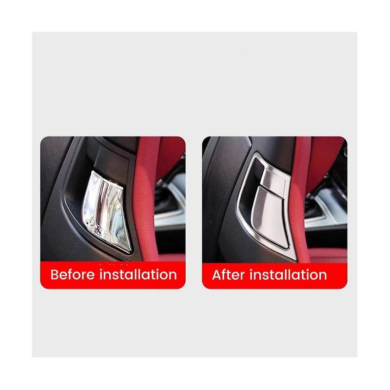 Car Backrest Lock Switch Cover Trim for E Coupe Class E200 E260 2009-2014 (Carbon )