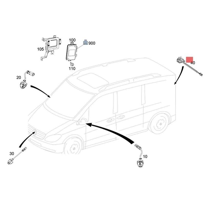 Car Backup Rear View Camera A 2229054509 for S GLC C-Class W205 X253 W222 X222 C180 C200 GLC300 S350