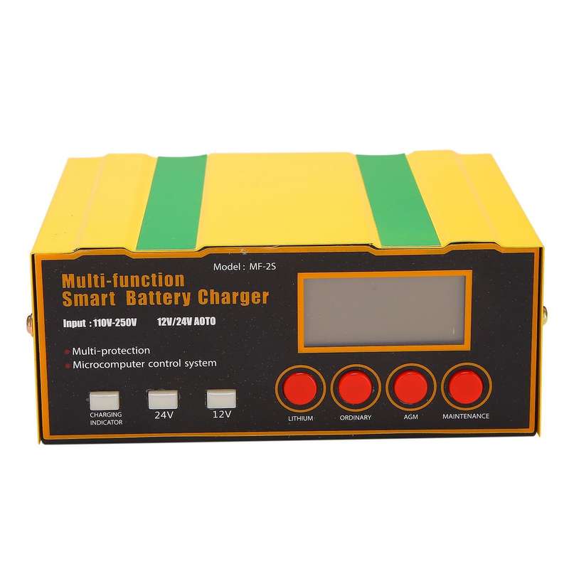 Car Battery Charger 12a 12v/24v Automatic Smart Charger for Lithium Batteries /lead-acid Batteries