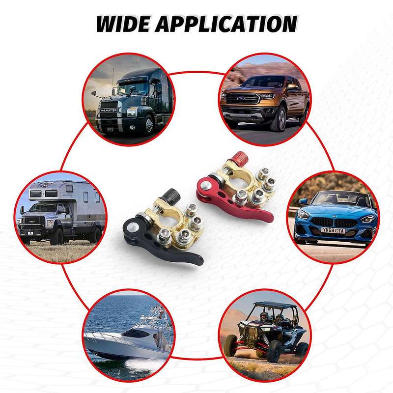 Car Battery Clip Battery Quick Release Connector Clip Multiple Interface Terminal Pile Head for Truc