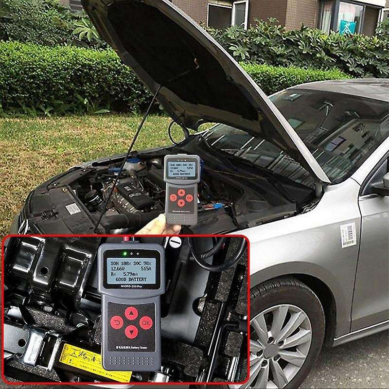 Car Battery Tester,12V 24V Portable Digital Diagnostic Tool Automotive Load Battery System Analyzer
