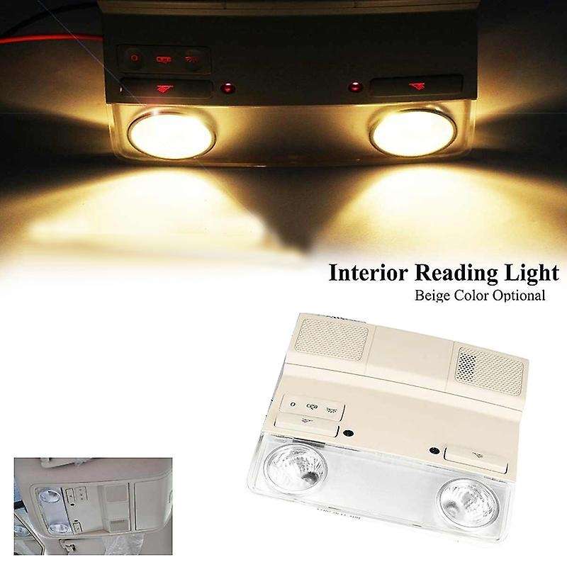 Car Beige Interior Roof Lamp Reading Light Assembly for Golf 6 Mk6 Mk5 B6 1KD947105B