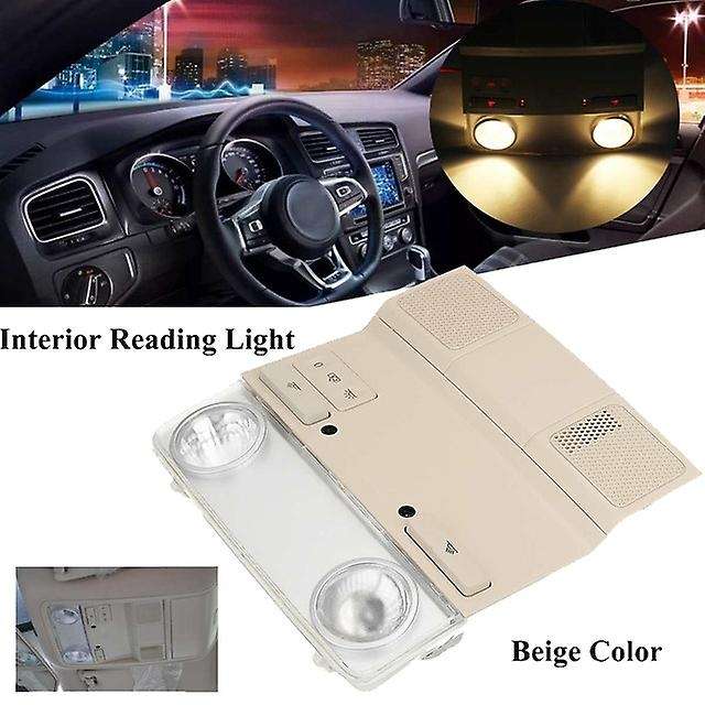 Car Beige Interior Roof Lamp Reading Light Assembly for Golf 6 Mk6 Mk5 B6 1KD947105B
