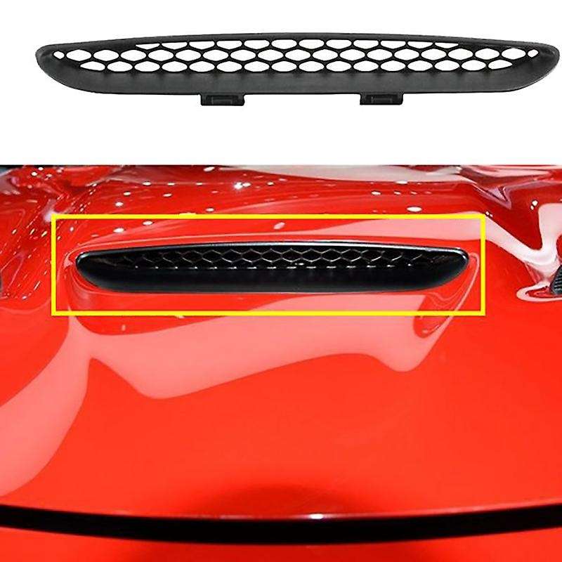 Car Black Front Engine Hood Vent Grille Air Flow Mesh Intake Hood for Fit for Charger 2015-2020