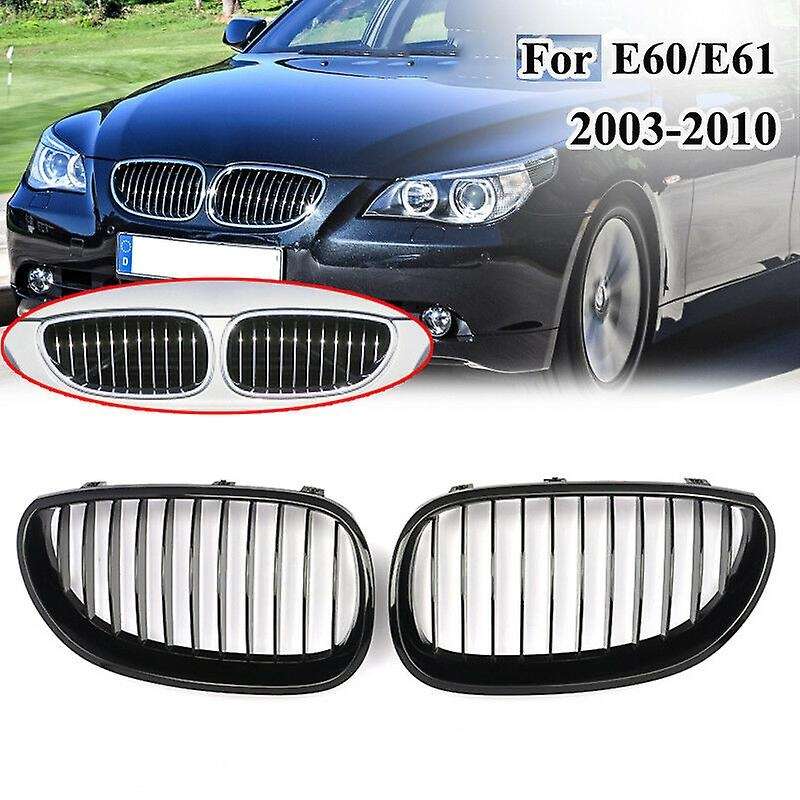 Car Black Front Hood Kidney Grille Grill for  E60 E61 5 Series M5 2003-2009