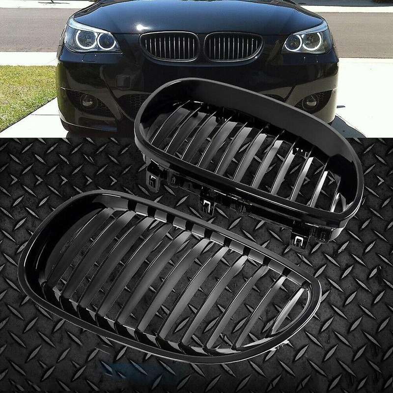 Car Black Front Hood Kidney Grille Grill for  E60 E61 5 Series M5 2003-2009