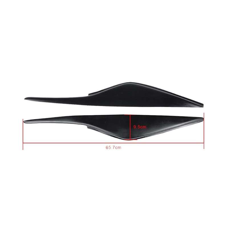 Car Black Headlight Eyebrow Cover Trim Head Light Lamp Sticker for Mondeo Mk4 2007-2013