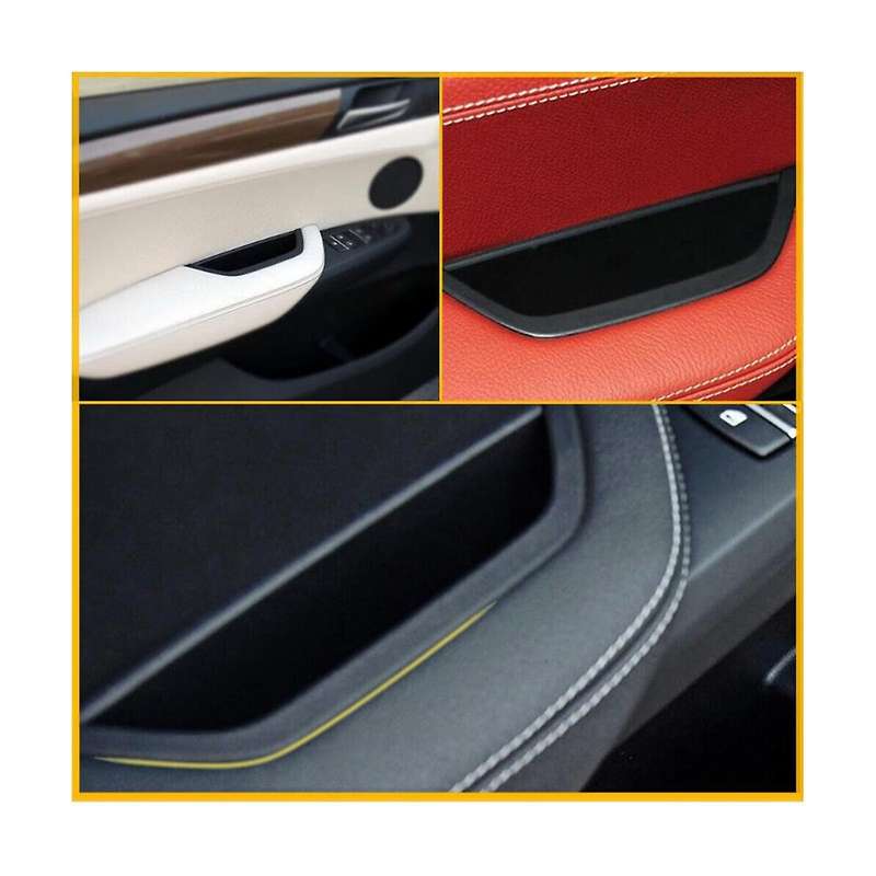 Car Black Interior Inner Door Handle Pull Trim Fit for F25 F26 X3 X4 2010-2018, Front Left Side 5141