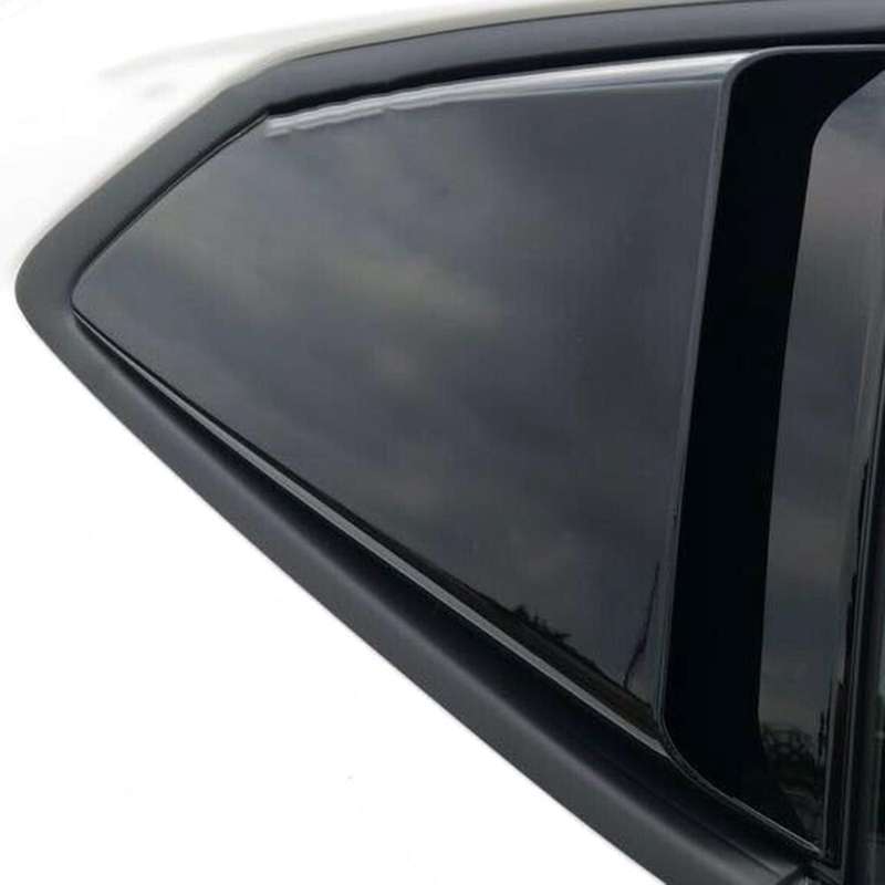 Car Black Side Window Louver Rear Windows Decoration Shutter Cover Trim for 2016-2019