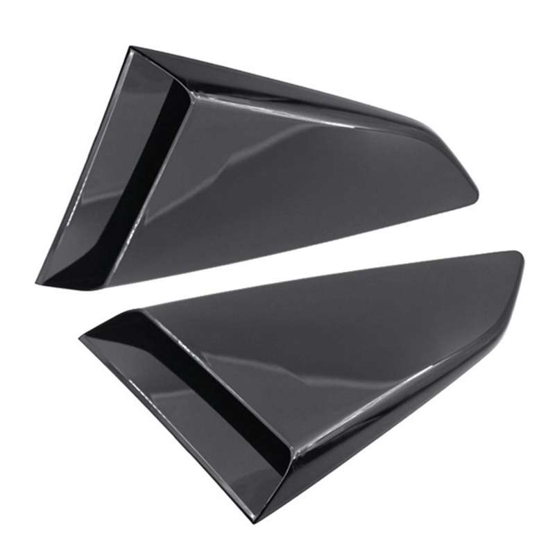 Car Black Side Window Louver Rear Windows Decoration Shutter Cover Trim for 2016-2019