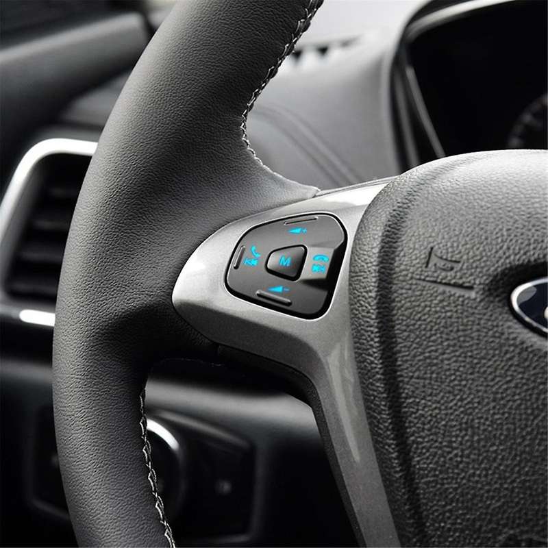 Car Blue LED Steering Wheel Cruise Control Switch Button with Wiring for Fiesta MK7 MK8 Escort Ecosp
