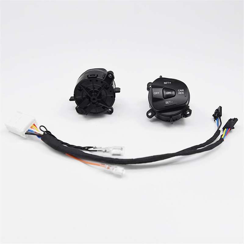 Car Blue LED Steering Wheel Cruise Control Switch Button with Wiring for Fiesta MK7 MK8 Escort Ecosp