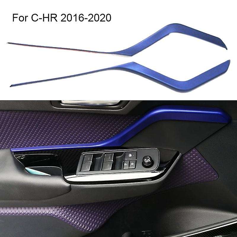Car Blue Inner Door Armrest Decor Strip Cover Trim for C- 2016-2020