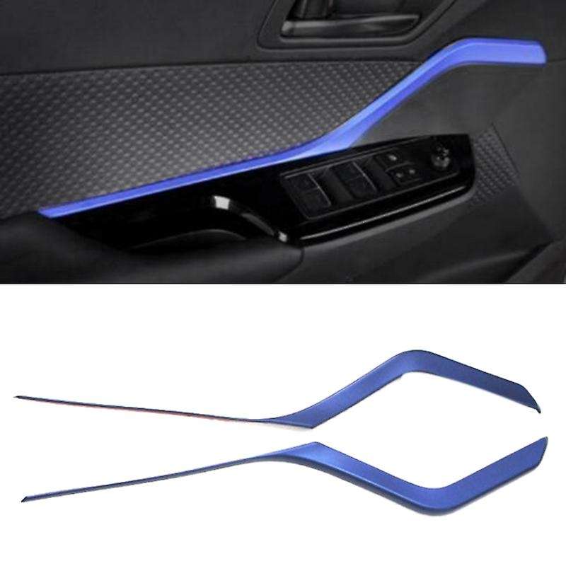 Car Blue Inner Door Armrest Decor Strip Cover Trim for C- 2016-2020