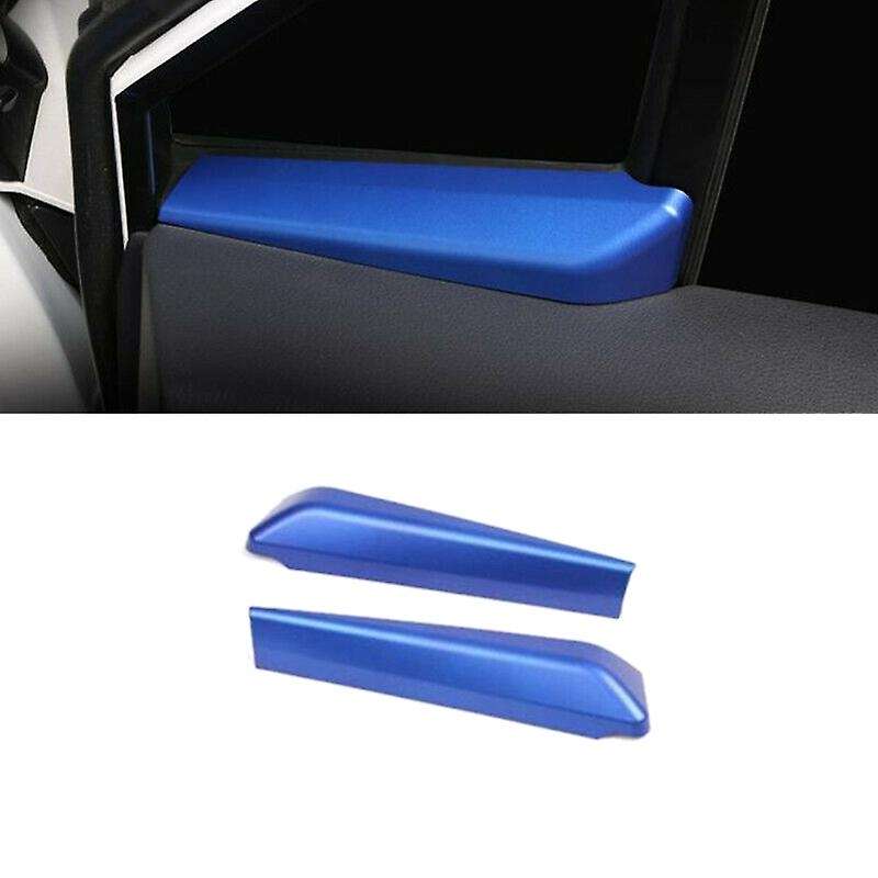 Car Blue 2Pcs A-Pillar Post Inner Door Window Cover Trim for C- 2017-2020