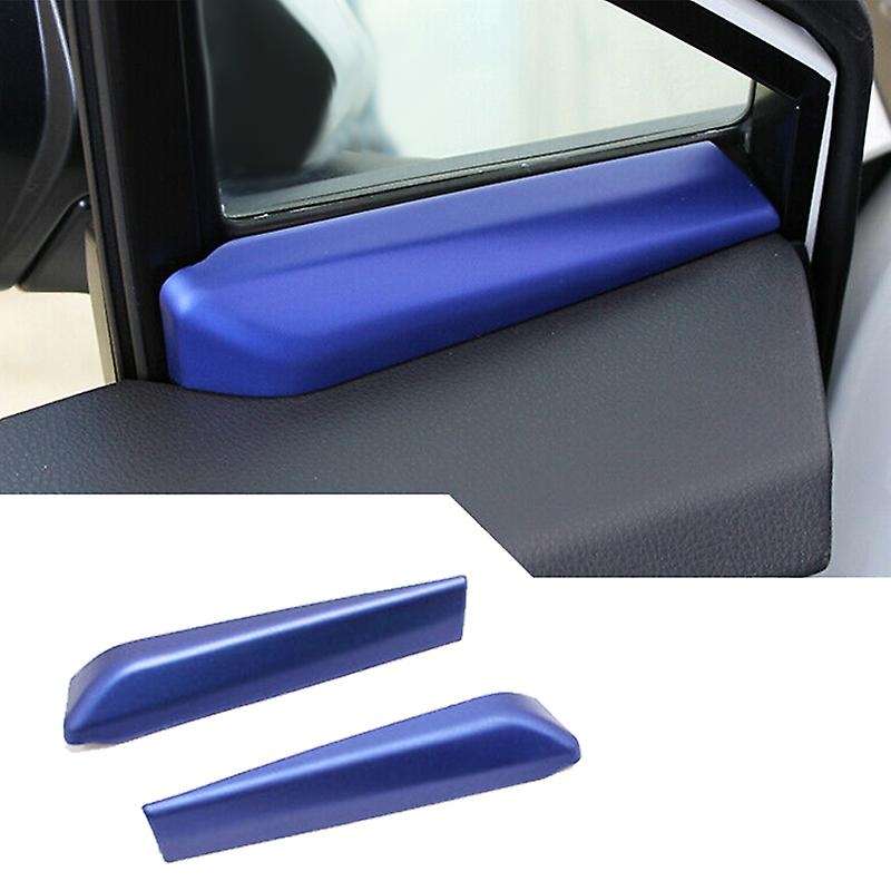Car Blue 2Pcs A-Pillar Post Inner Door Window Cover Trim for C- 2017-2020