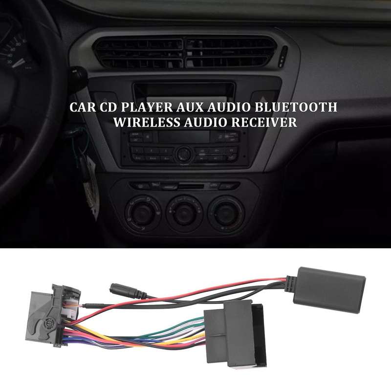 Car Bluetooth 5.0 Aux Cable Microphone Handsfree Mobile Phone Free Calling Adapter for Peugeot Citr