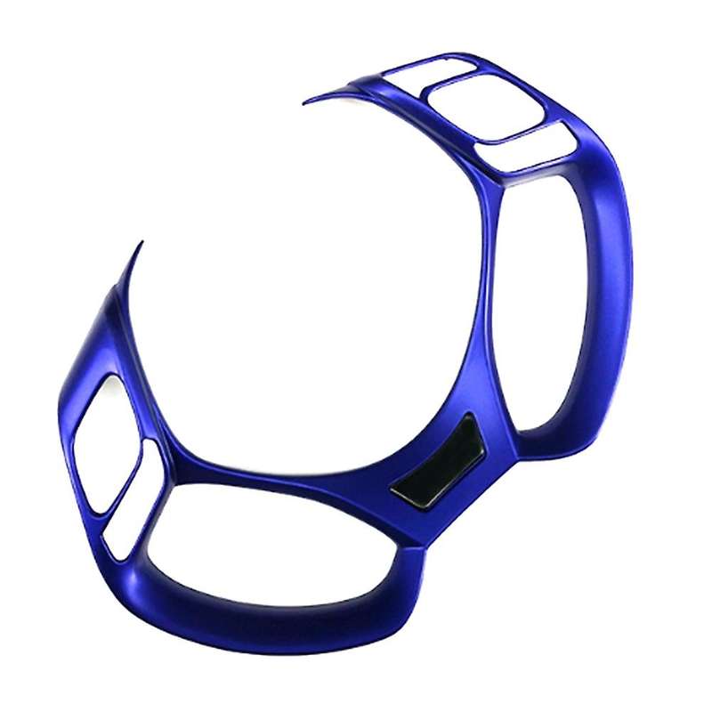 Car Blue Steering Wheel Cover Trim Interior Button Decoration for 2016-2019