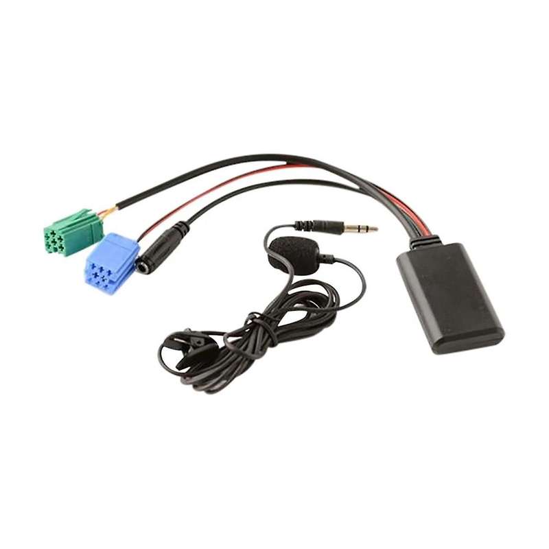 Car Bluetooth 5.0 Music Receiver Aux Wired Microphone Hands-Free Phone Free Call Adapter for CD Pla