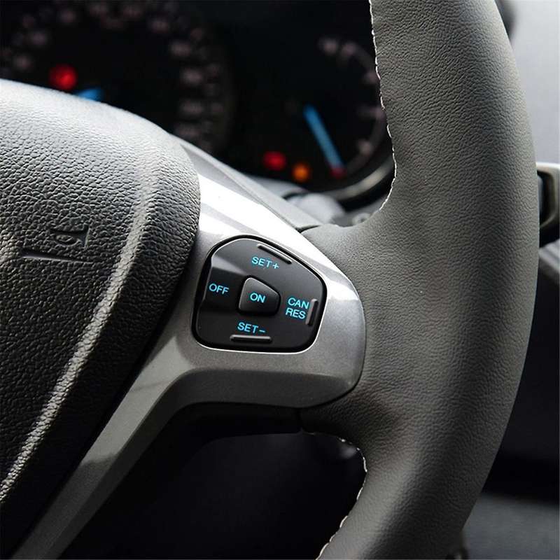 Car Blue LED Steering Wheel Right Left Cruise Control Switch Button for Fiesta MK7 MK8 Escort Ecosp