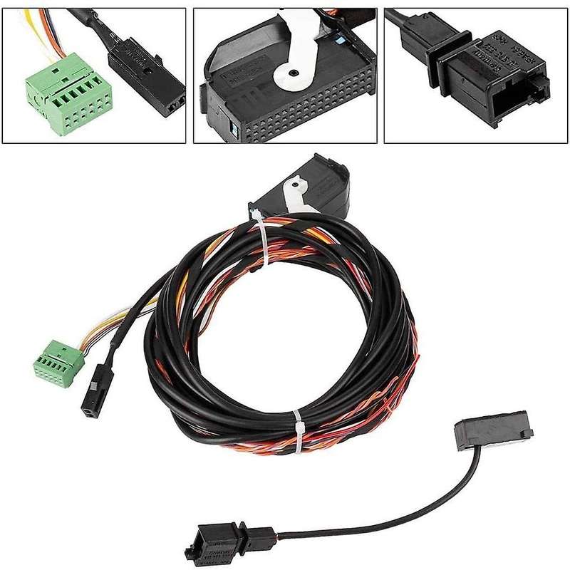 Car Bluetooth Module Wiring Harness Cable Microphone Kit Fit for Golf 6 Magotan RCD510 RNS510 8X0035