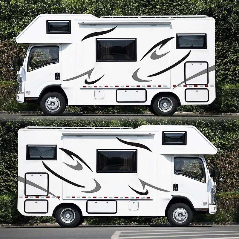 Car Body Sticker Vinyl Film Image Decals Stickers for Caravan Travel Trailer Van