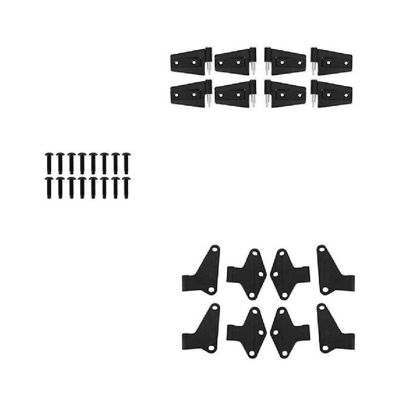 Car Body Side 4 Door Hinges Mount Kit Stainless Steel for Wrangler Jk 2007-2018