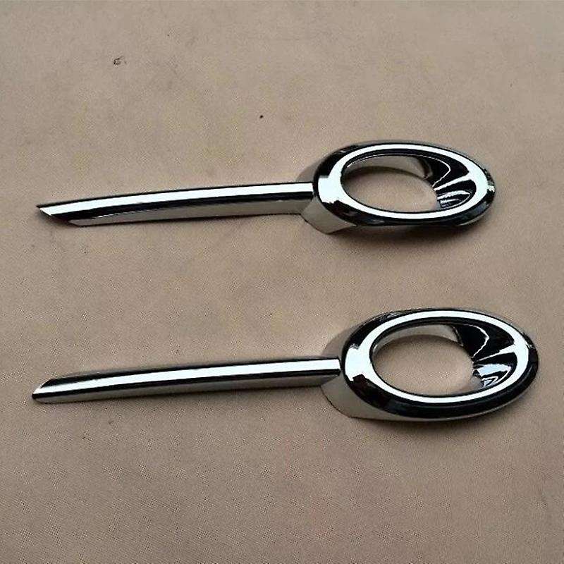 Car Body Head Front Fog Light Lamp Frame Stick Styling ABS Chrome Trim 2Pcs for -V Vezel 2014-2018