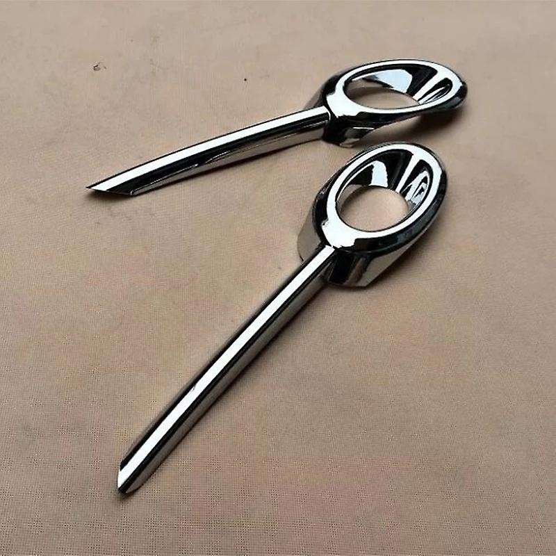 Car Body Head Front Fog Light Lamp Frame Stick Styling ABS Chrome Trim 2Pcs for -V Vezel 2014-2018