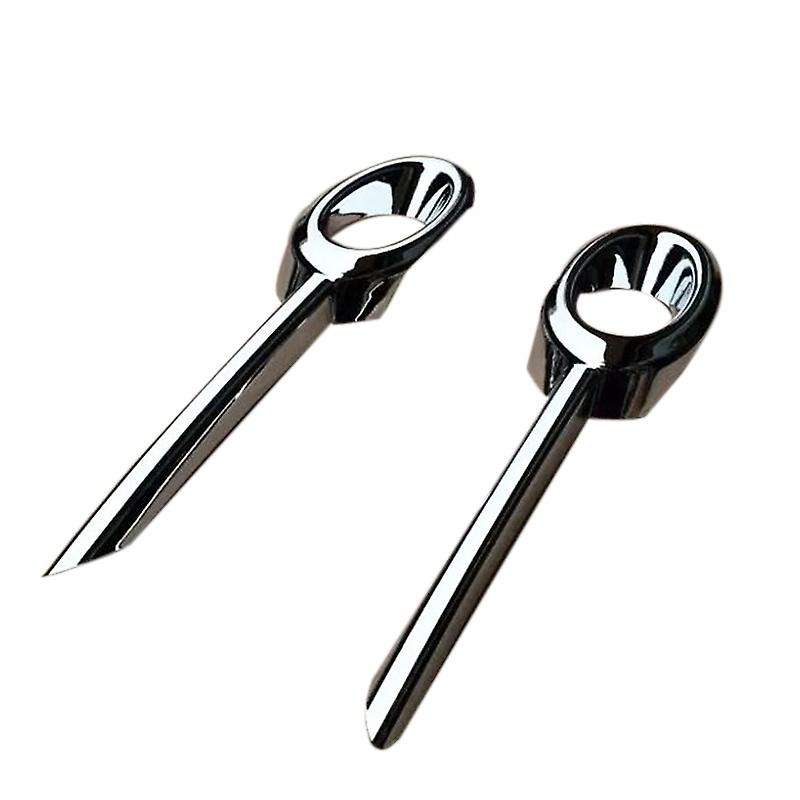 Car Body Head Front Fog Light Lamp Frame Stick Styling ABS Chrome Trim 2Pcs for -V Vezel 2014-2018