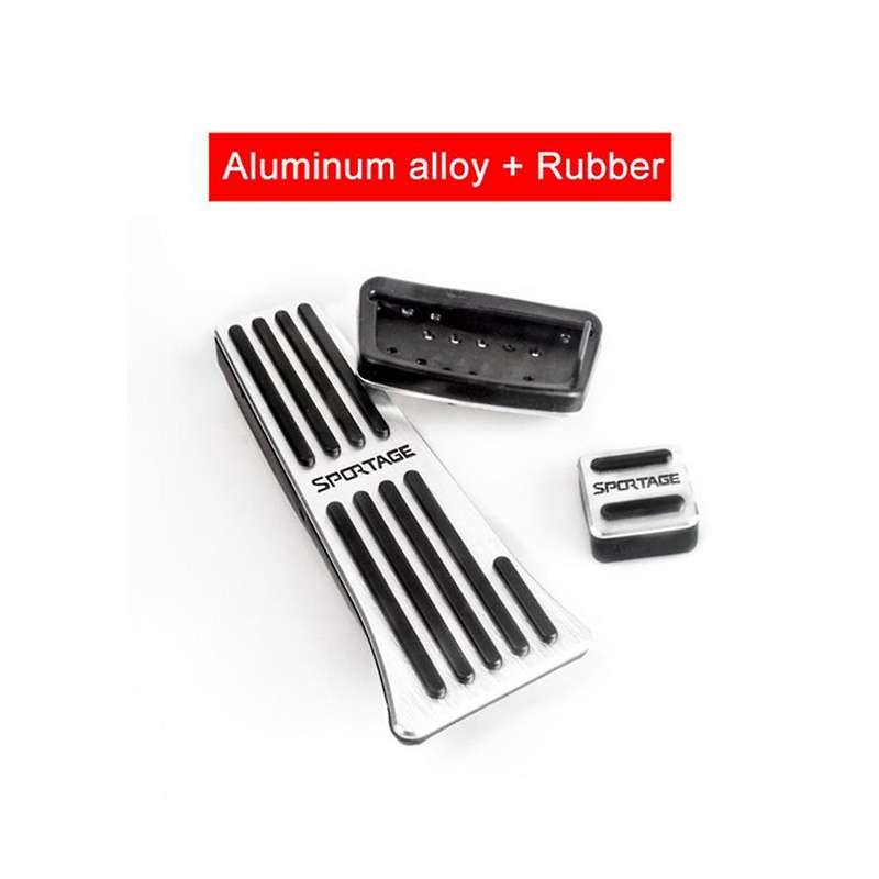 Car Brake Accelerator Pedal Foot Rest Pedals Covers Non Pad At for 4 2016 2017 2018 2019 Accessory