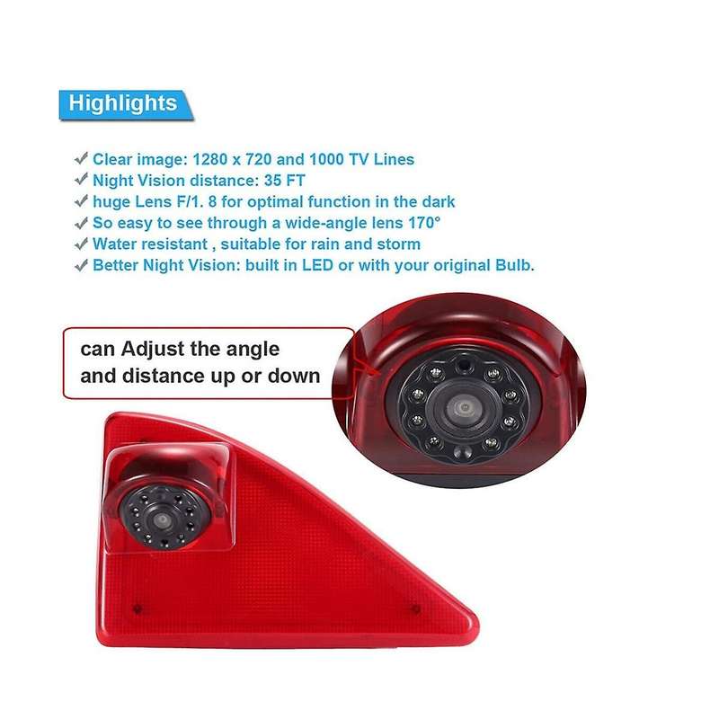 Car Brake Light Rear View Camera for Opel Movano Nv400