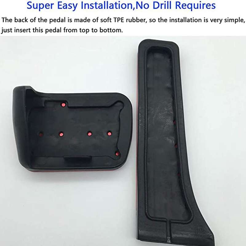 Car Brake Pedal No Drill Foot Pedal Pads Accessories for - C E S GLC GLS Class W205 W213 X253 W167