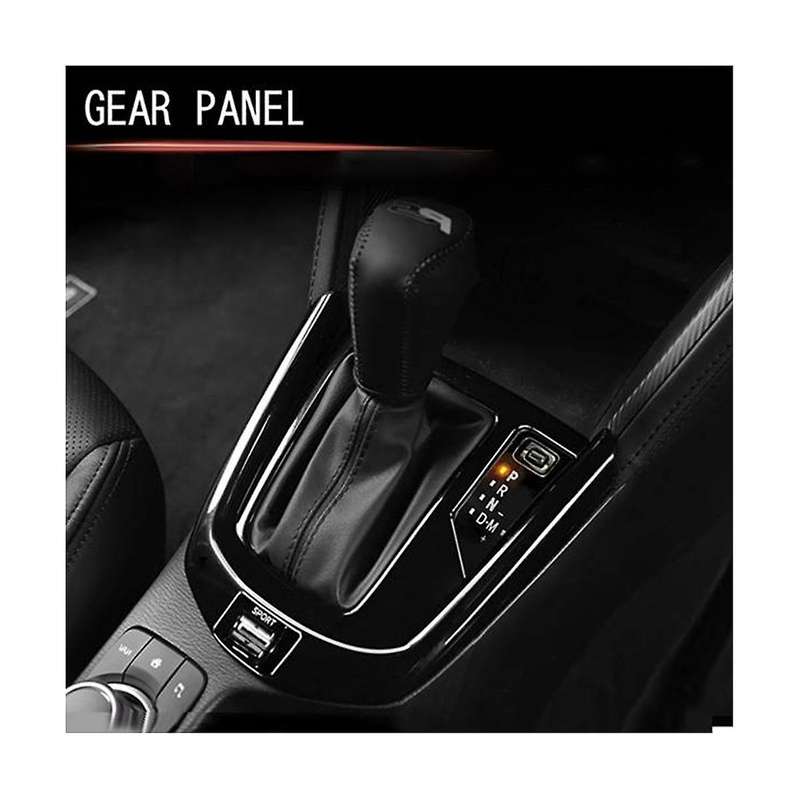 Car Bright Black Central Gear Shift Knob Panel Cover for 2 20-21 -3 15-21 Rhd