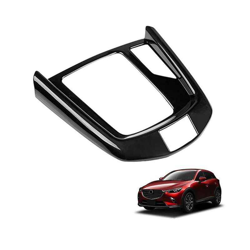 Car Bright Black Central Gear Shift Knob Panel Cover for 2 20-21 -3 15-21 Rhd